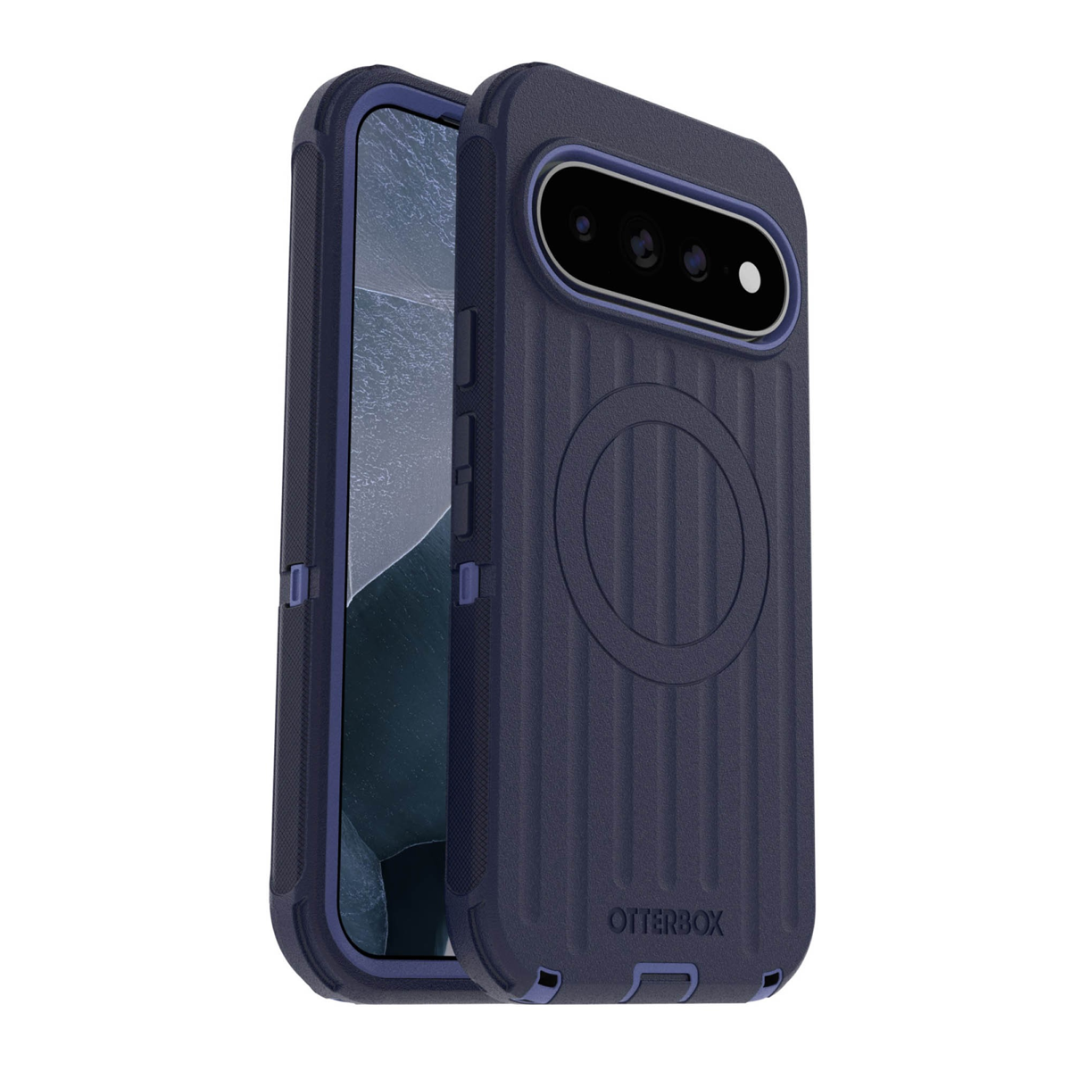 The OtterBox Defender Series Pro is the toughest case providing rugged protection against harsh drops. Equipped with magnets and non-slip texturing.