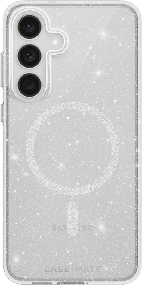 Add a little more glam with the Case-Mate Twinkle Silver MagSafe case, featuring shimmering silver sparkles, 12 foot drop protection, and MagSafe compatibility.