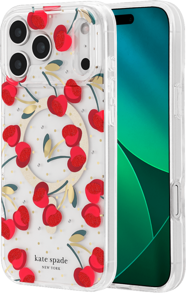 Kate Spade - Protective MagSafe Case for Apple iPhone 17 Pro Max - Cherry Dot