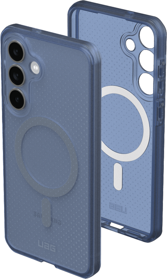 Keep your device protected without sacrificing style with the UAG Dot case featuring soft-touch silicone, a micro perforated textured design and a built-in magnet for using with magnetic accessories.
