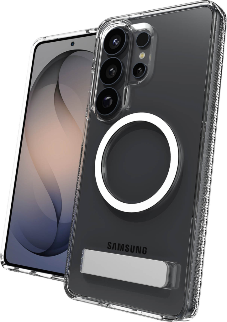 ZAGG - Coque Snap Case avec support intégré pour Samsung Galaxy S26 Ultra - Transparente