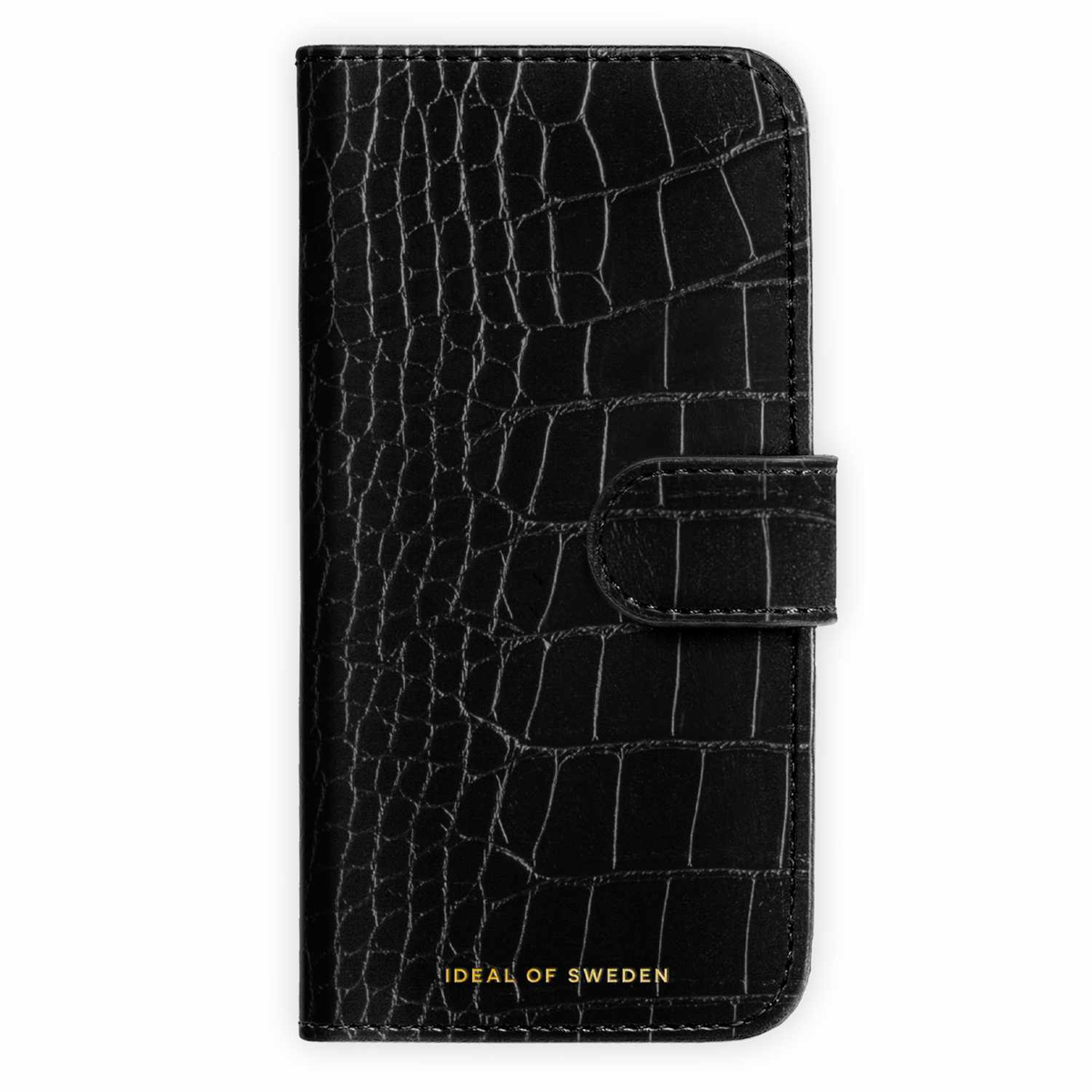 Ideal of Sweden - Magnet Wallet MagSafe Case Black Croco for iPhone 18 Pro Max/17 Pro Max