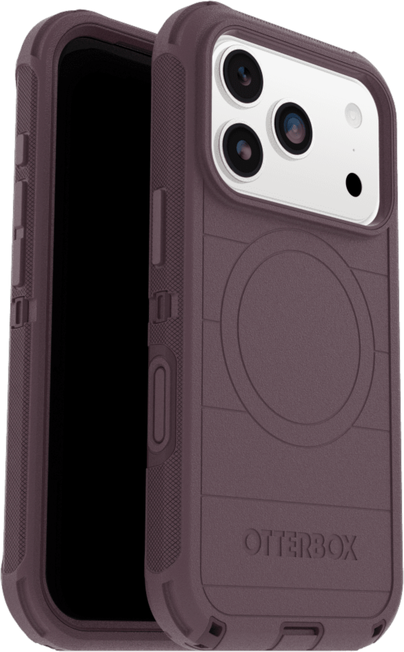 The OtterBox Defender Series Pro with MagSafe is the toughest case providing rugged protection against harsh drops. Equipped with MagSafe magnets and non-slip texturing.