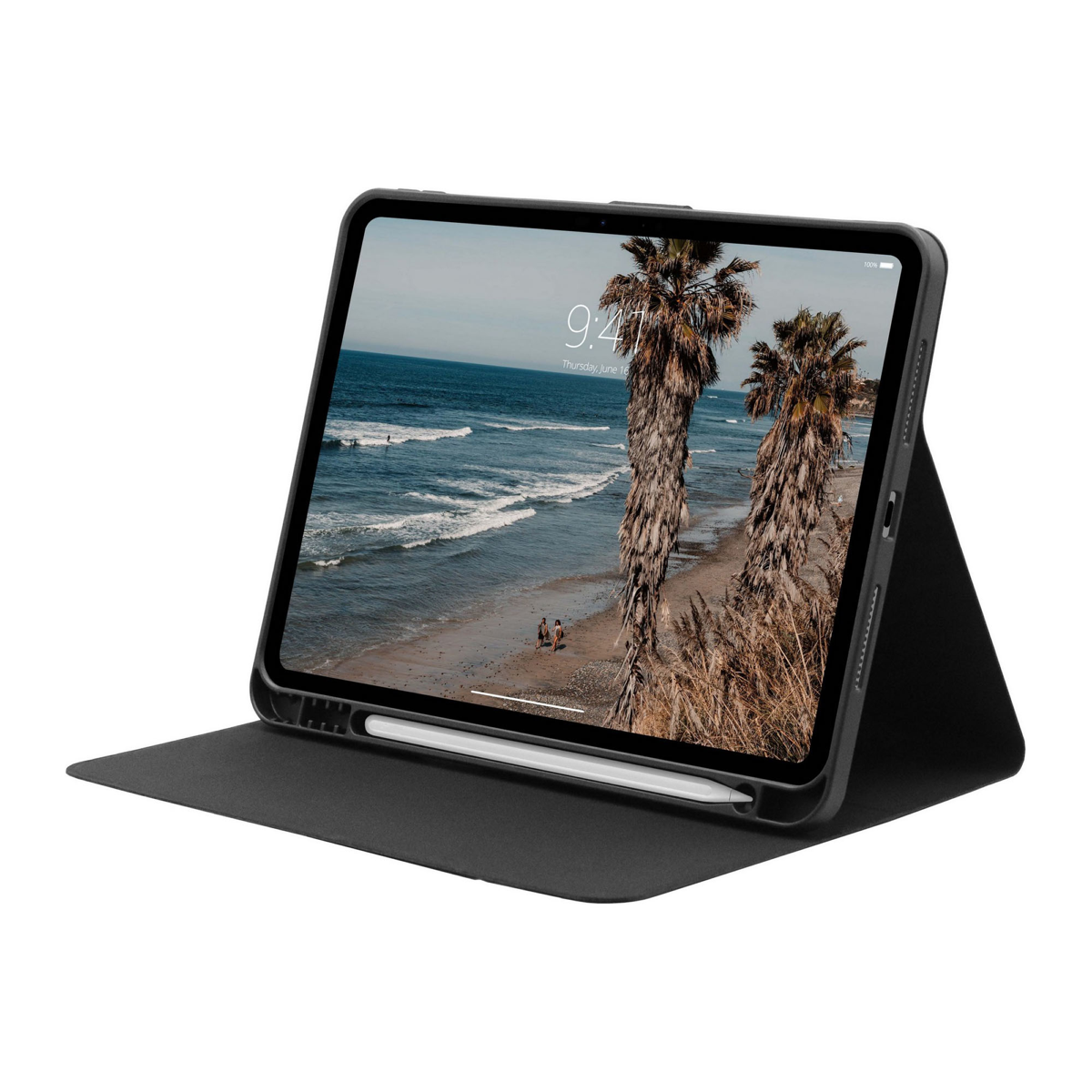 The UAG Standard Issue Folio offers featherlight, durable protection with a built-in auto wake/sleep cover, multi-angle kickstand, and Apple Pencil holder.