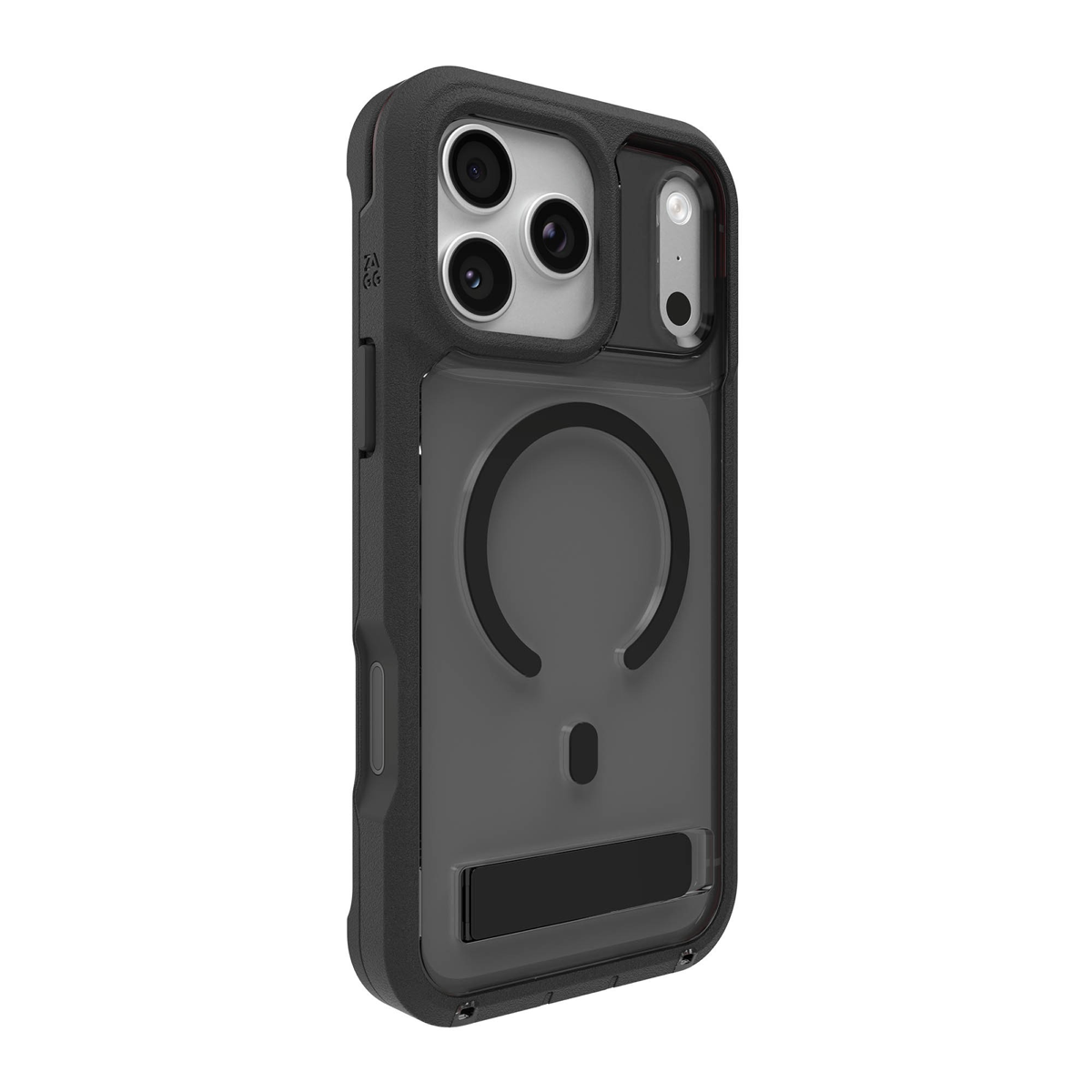 <p>Protecting devices from drops up to 22 feet, the ZAGG Rainier case offers extreme protection with a kickstand and magnetic ring compatible with MagSafe and magnetic accessories.</p>