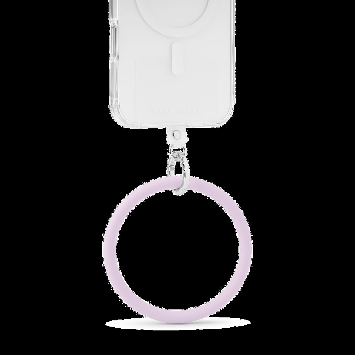 The Case-Mate Phone Bangle is a sleek bracelet for hands-free phone carrying. It fits all phone cases and allows charging without removal, perfect for an on-the-go lifestyle.