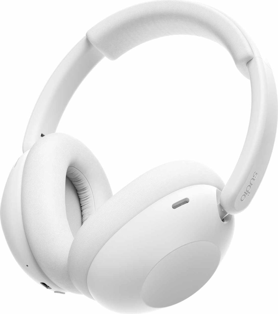 Sudio K3WHT Casque Supra-Auriculaire K3 à Réduction de Bruit Active (ANC) Blanc