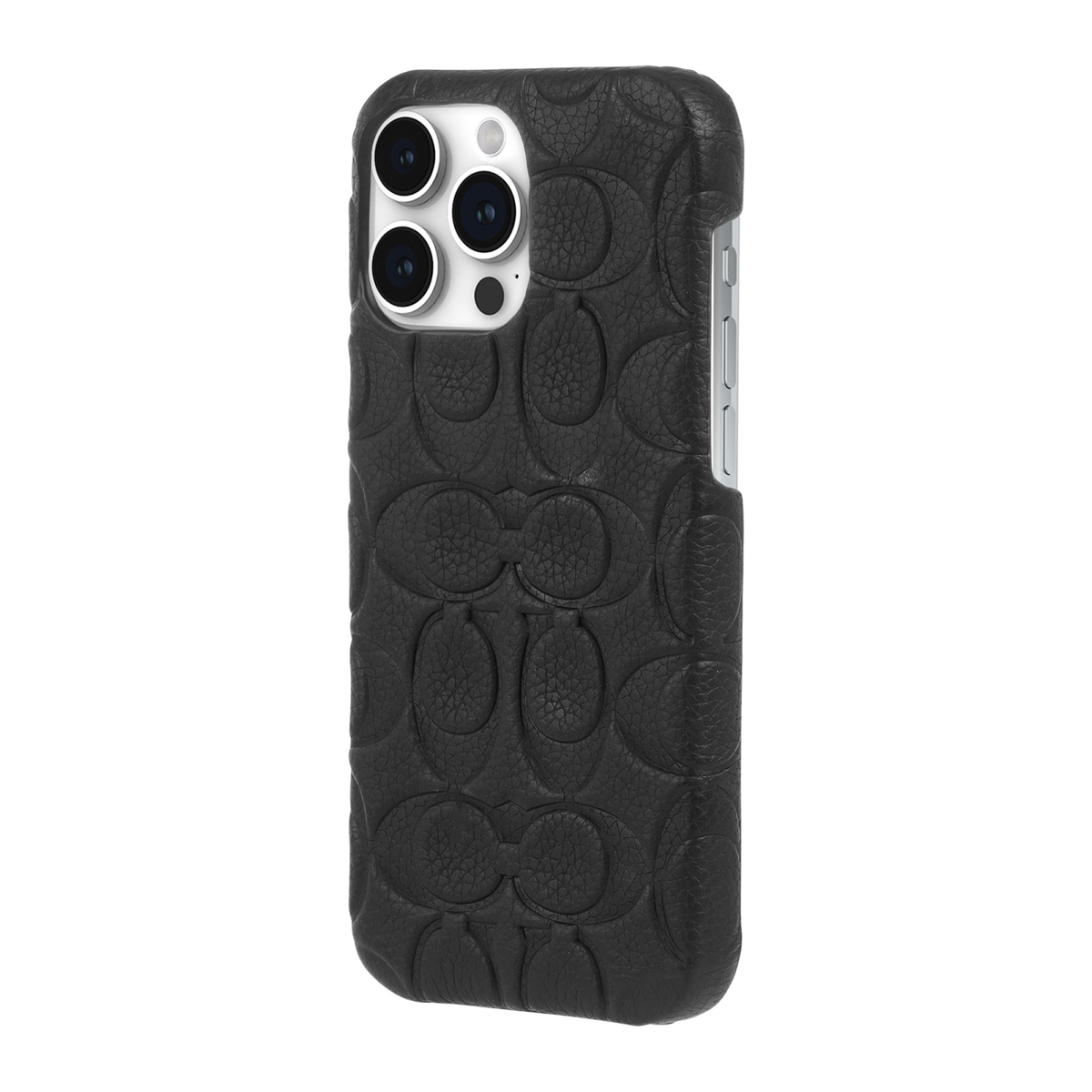 The Coach Leather Slim Wrap Case is durably designed with an impressive 10 ft drop protection and thin profile for wireless charging.