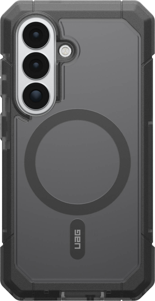 The UAG Trooper case offers 30ft drop protection, a 2-piece design, and a port cover to shield against the elements. Features a traction grip and a built-in magnet module.