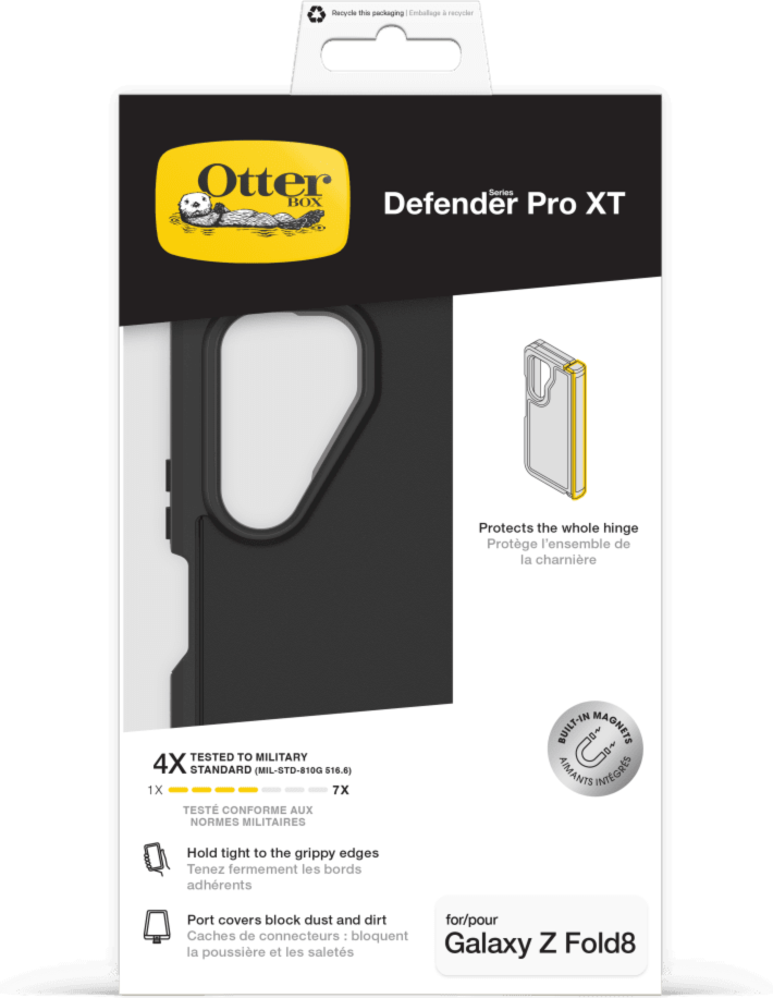 This rugged OtterBox Defender Series Pro XT with magnets case guards phones against the drops, dirt, scrapes and bumps with its dual-layer design.
