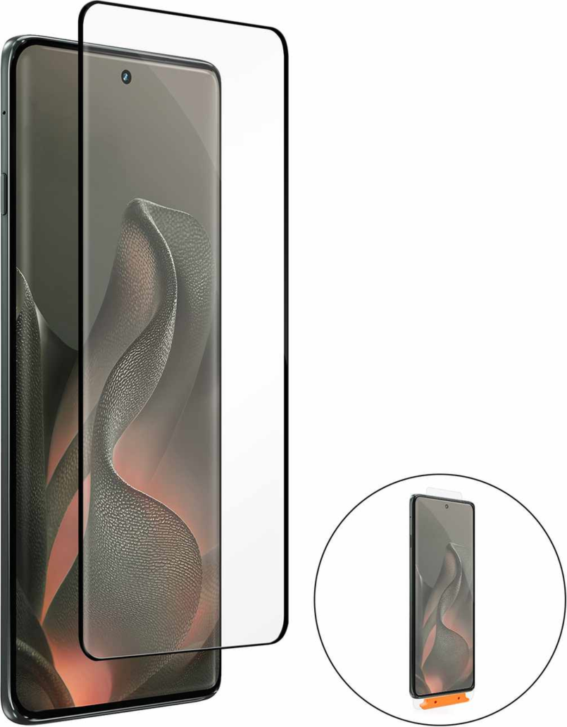 Blu Element BETGSPIKMGED26 Protecteur D'écran en Verre Trempé avec Kit D'installation pour Moto Edge 2026