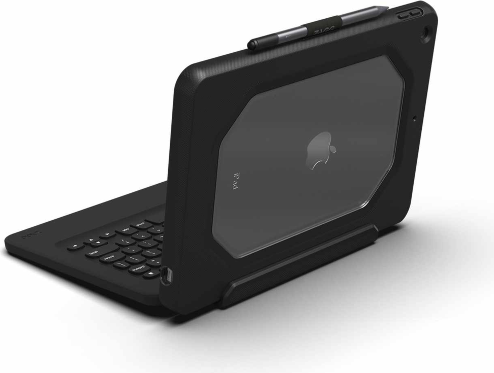 ZAGG - Rugged Pro Connect Keyboard and Case Combo Black for iPad 10.2 2021/10.2 2020/10.2 2019