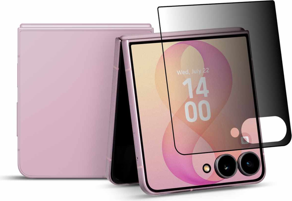 22 Cases - Privacy Full Glue Full Cover Screen Protector for Samsung Galaxy Z Flip8/Z Flip7