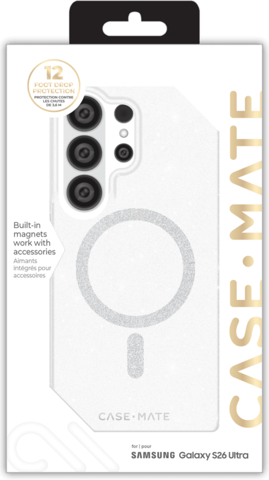 Case-Mate - Étui Twinkle avec aimant pour Samsung Galaxy S26 Ultra - Twilight Silver