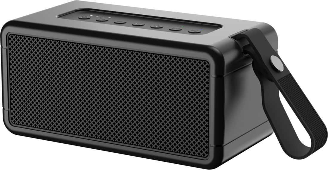 Powerful 40W output with 3 EQ Modes
DSP sound optimisation
6 LED light modes
360 True Wireless Stereo
IPX6 water-resistant for outdoor use
TWS pairing for stereo sound
Removable handle
Charging time:3H
Playback time: 12H
Designed in Canada
1-Year Warranty