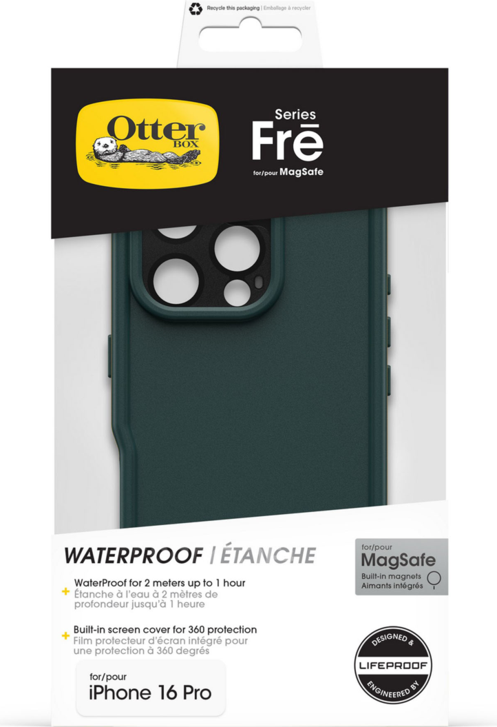 <p>Dive into the action and click onto accessories with the WaterProof OtterBox Fre Series Case for MagSafe.</p>
