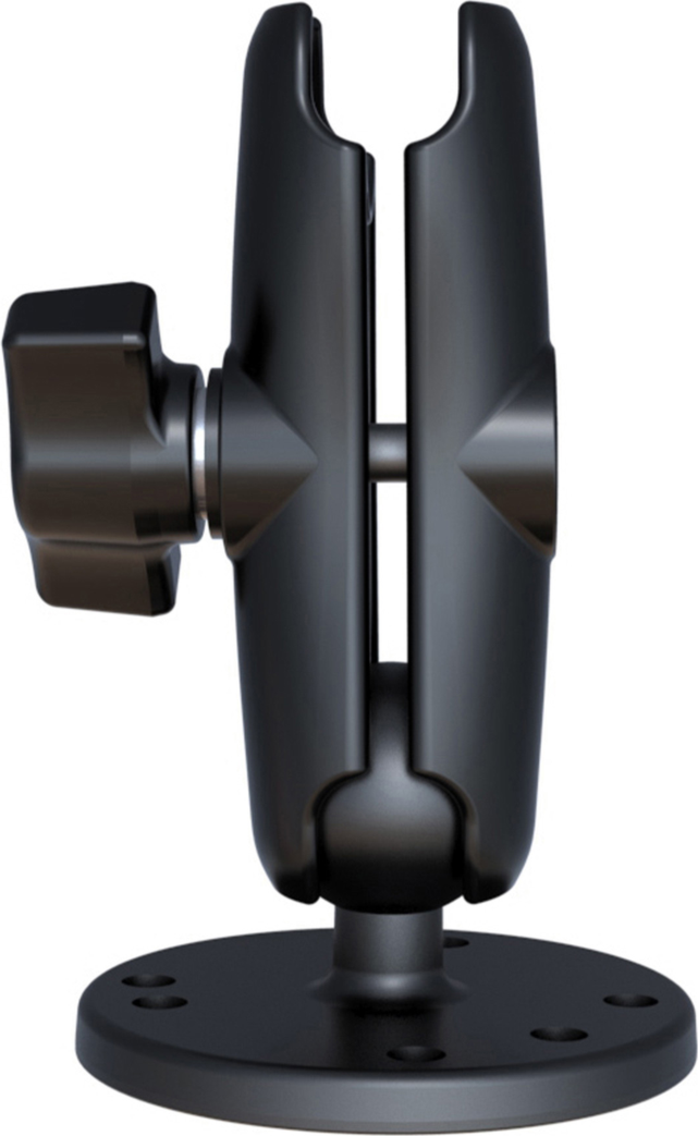 RAM® Mounts Double Socket Arm with Round Plate is a combo kit including both RAM-B-201U RAM® Double Socket Arm and the RAM-B-202U RAM® Round Plate with Ball.