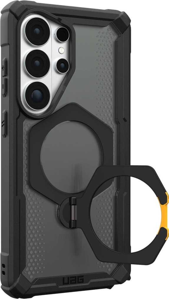 Featuring the integrated kickstand, UAG’s Plasma XTE magnetic case offers unwavering protection in dynamic translucent design with a built-in magnet module.
