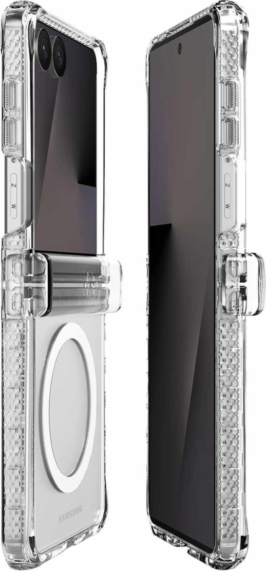 ITSKINS SGB8HIMCLTRSP Étui Hybrid_R Hinge Clear avec Magnets pour Samsung Galaxy Z Flip8