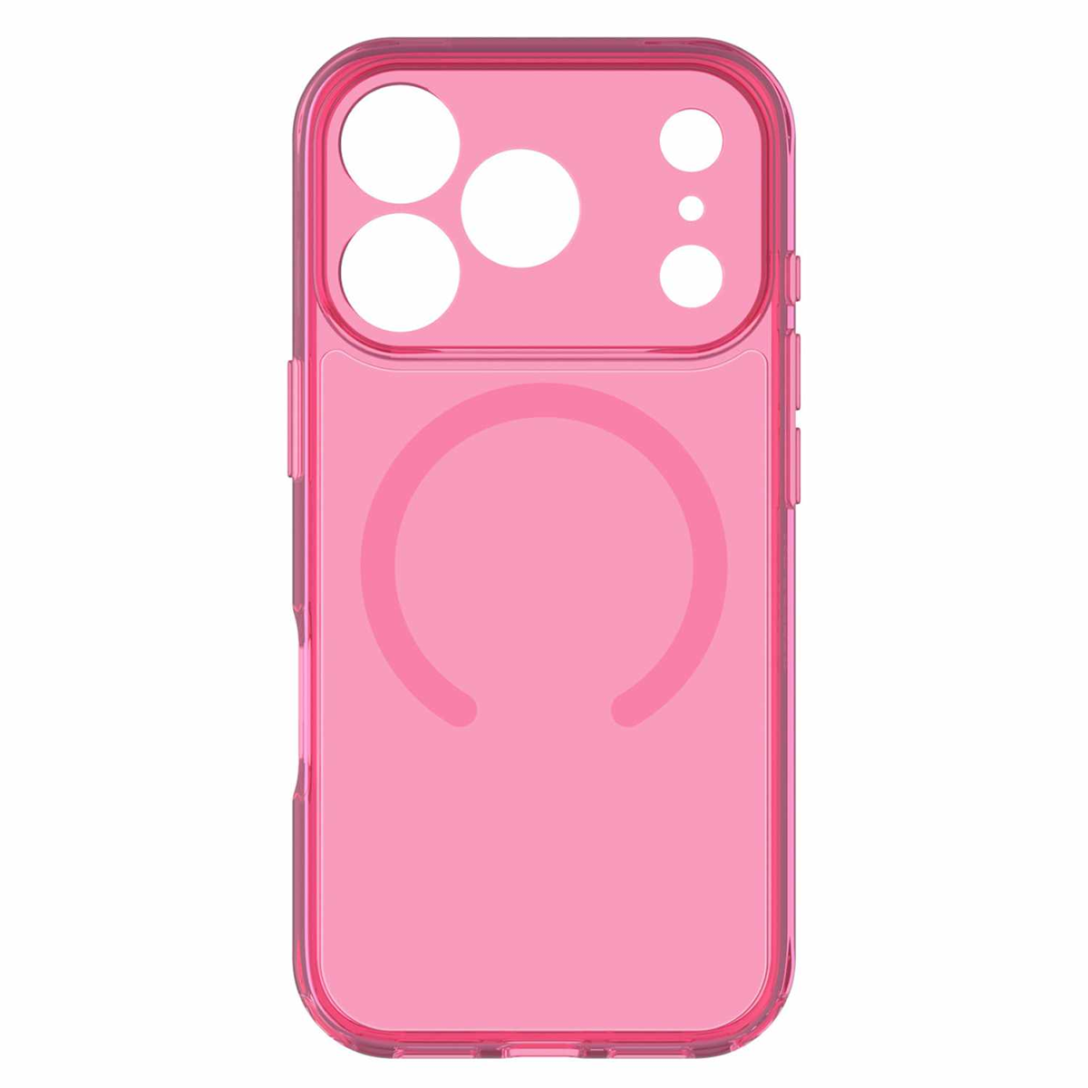 OtterBox - Lumen Clear MagSafe Case Heartspur Pink for iPhone 18 Pro/17 Pro