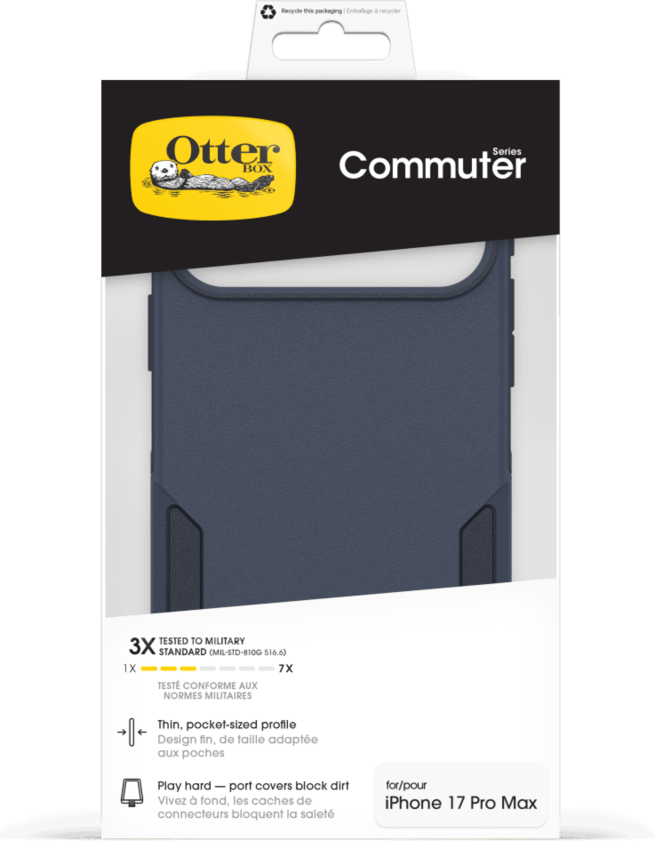The OtterBox Commuter Series with MagSafe is a rugged, pocket-friendly case offering 3X military standard drop protection and features built-in magnets for MagSafe accessories.