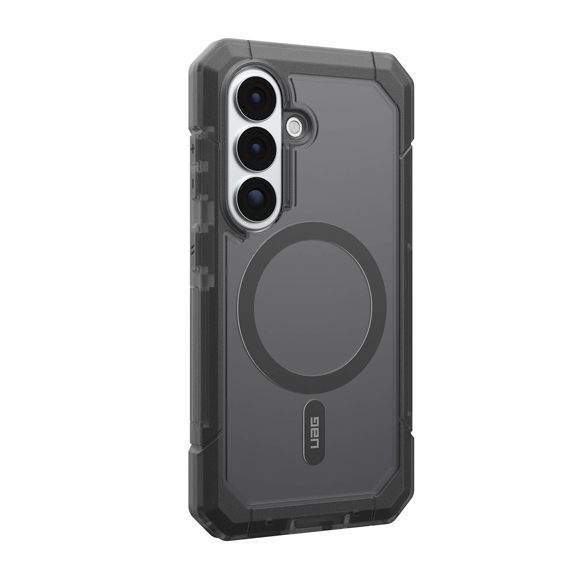 The UAG Trooper case offers 30ft drop protection, a 2-piece design, and a port cover to shield against the elements. Features a traction grip and a built-in magnet module.
