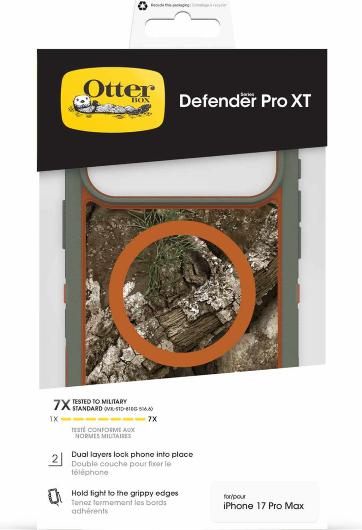OtterBox - Defender Pro XT Clear MagSafe Case Realtree for iPhone 18 Pro Max/17 Pro Max