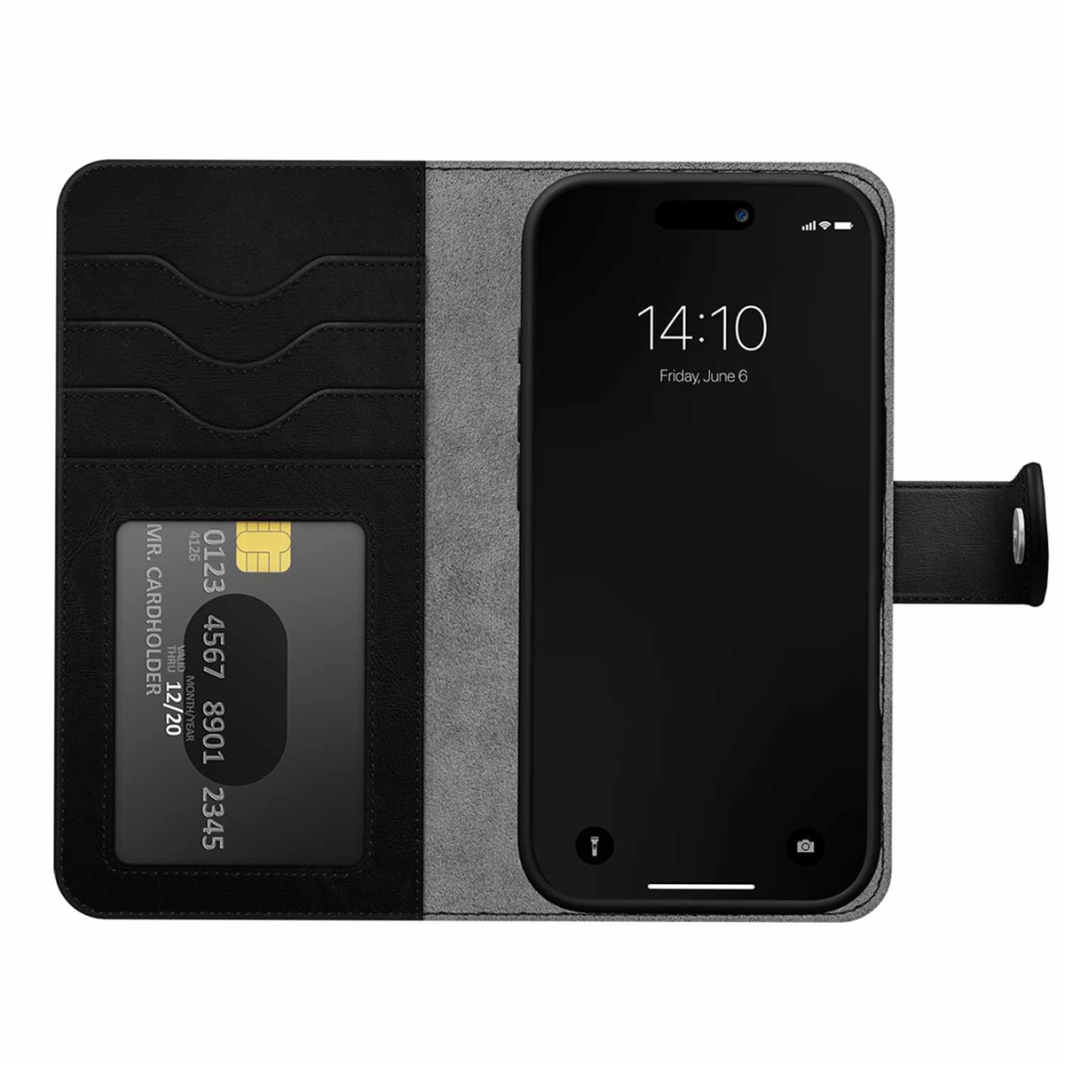 Ideal of Sweden - Magnet Wallet+ MagSafe Case Black for iPhone Air