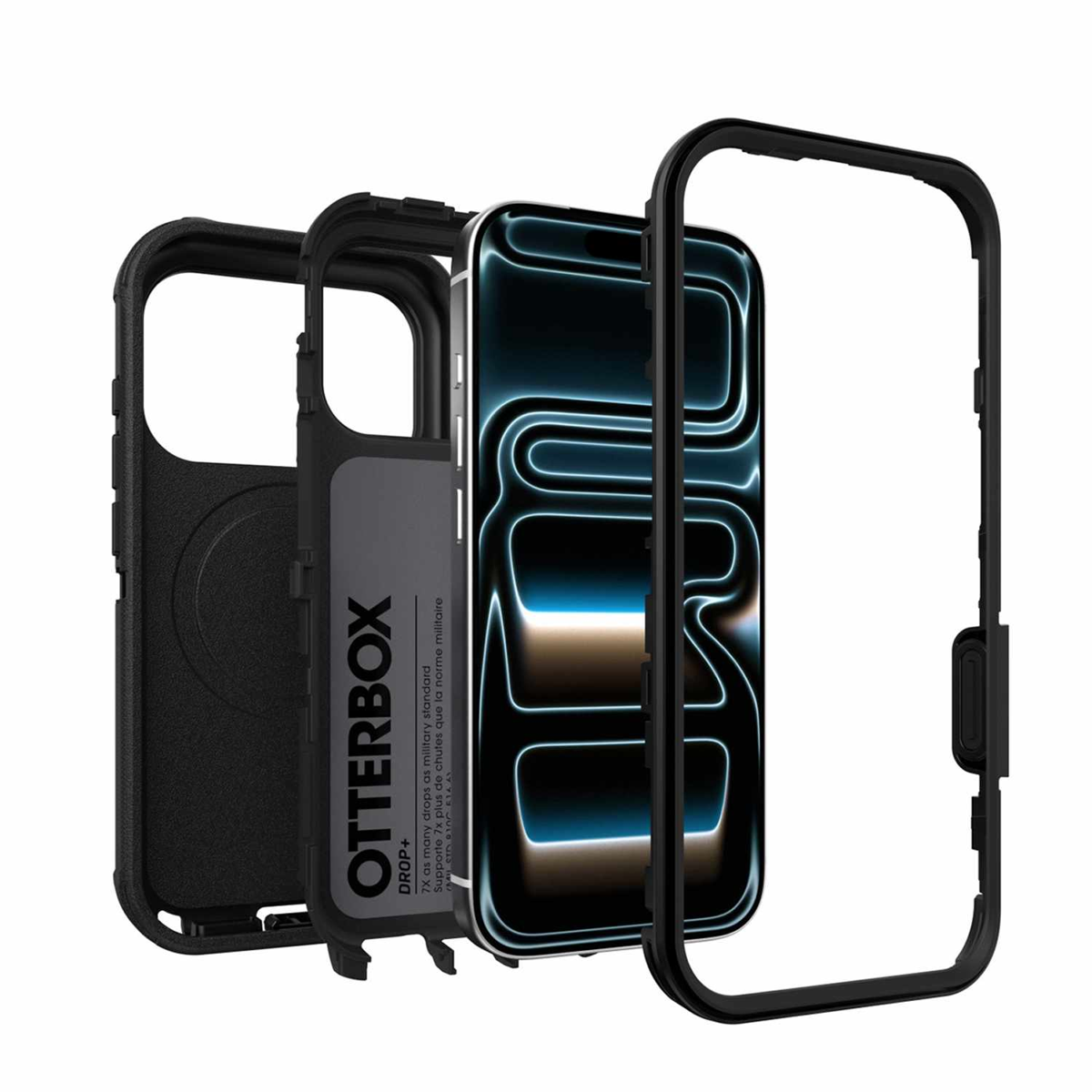 OtterBox - Defender Pro MagSafe Case Black for iPhone 18 Pro in Bulk Packaging