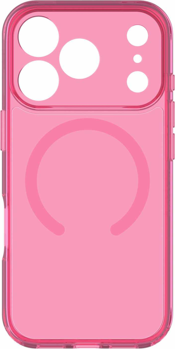 OtterBox - Lumen Clear MagSafe Case Heartspur Pink for iPhone 18 Pro/17 Pro