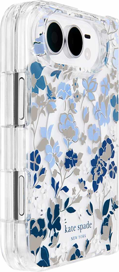 Kate Spade - Protective MagSafe Case Flowerbed Blue for iPhone Duo