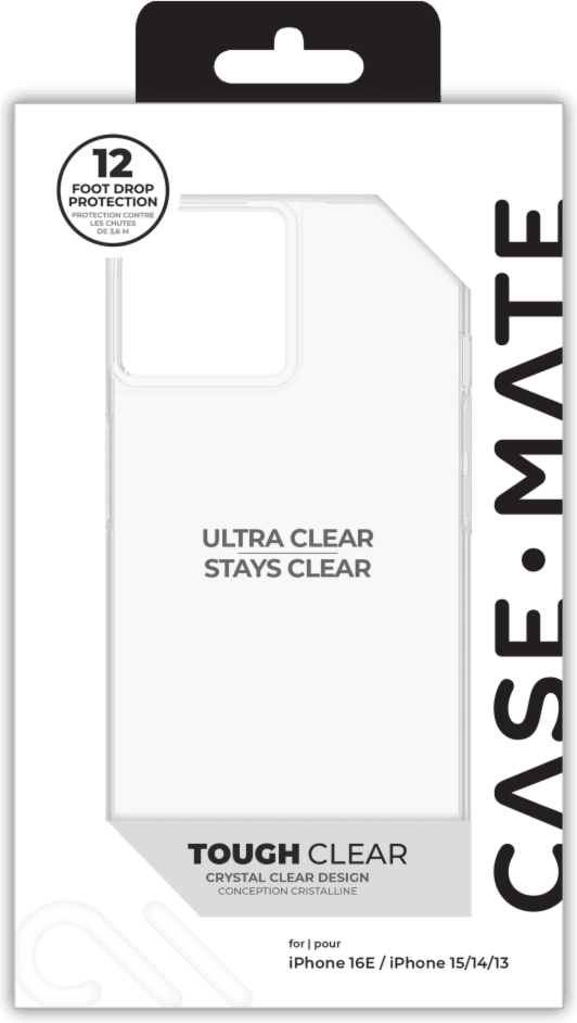 Clear, sleek and protective with MagSafe compatibility! The Case-Mate Tough Clear MagSafe features 12 foot drop protection and a one-piece minimalistic design that will fit every occasion.
