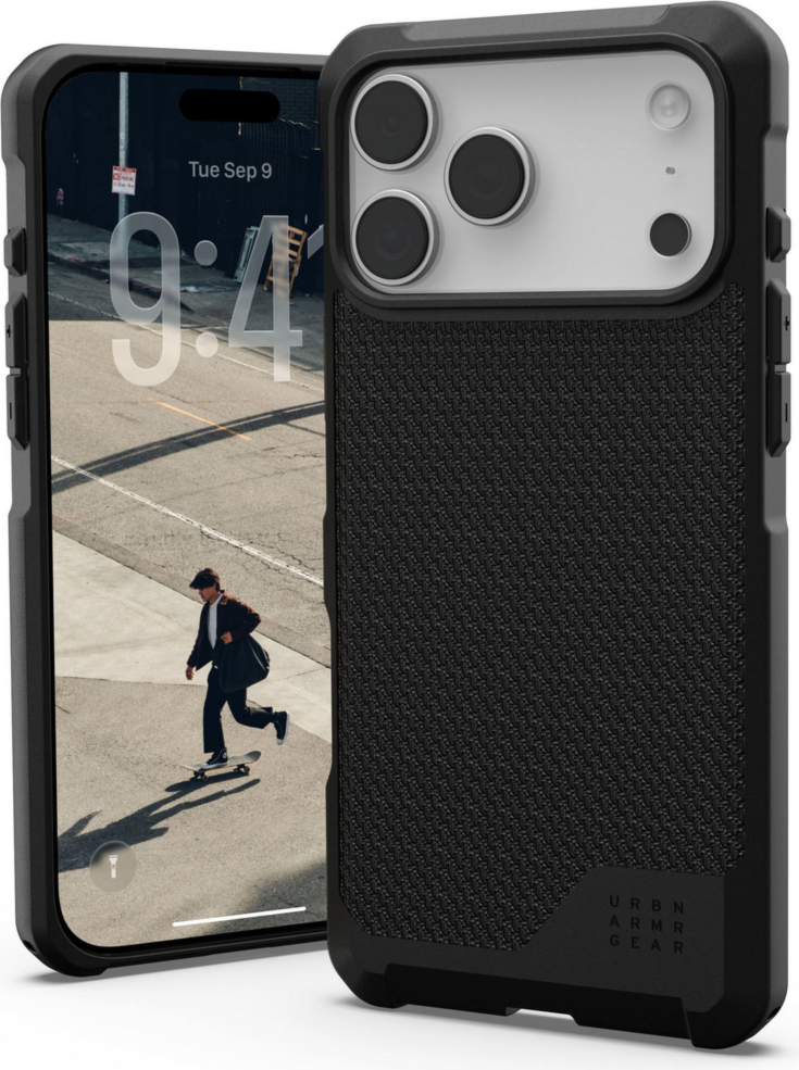 The UAG Metropolis LT case offers elevated real-world device protection and is compatible with MagSafe charging.