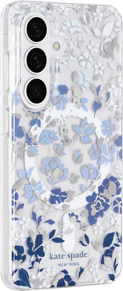 Kate Spade - Étui de protection avec aimant pour Samsung Galaxy S26 Plus - Bleu Flowerbed