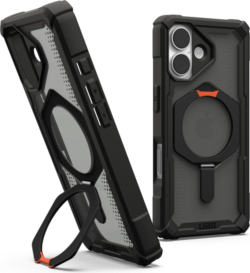 UAG 114526114097 Étui Robuste Plasma XTE MagSafe Black/Pop Orange pour iPhone 17
