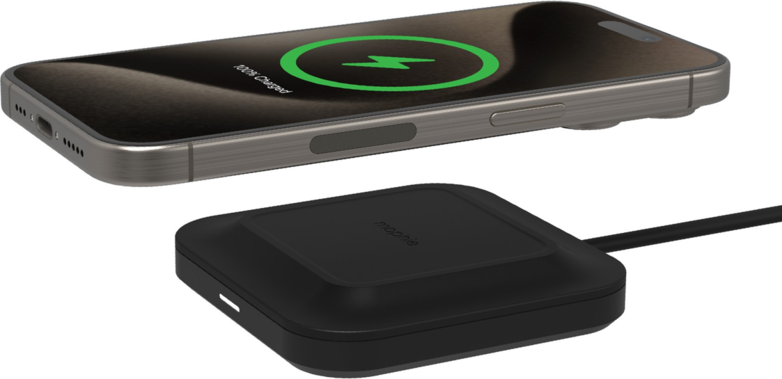 <p>The mophie Wireless 15W Charge Pad will provide up to 15W of fast-charging power to most Qi-enabled smartphones.</p>