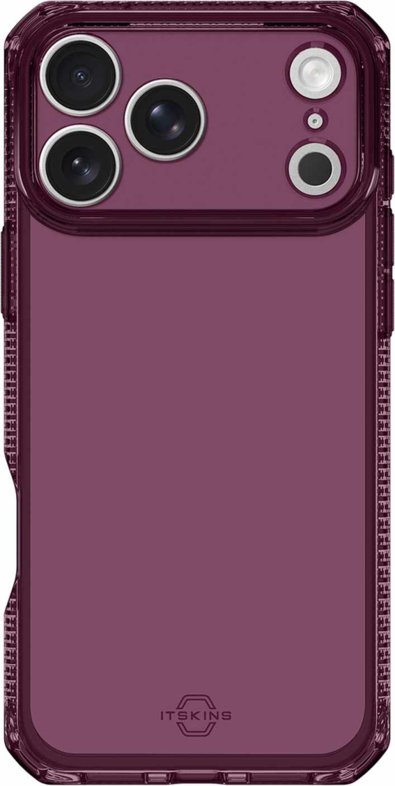 ITSKINS - Coque transparente Spectrum_R couleur prune pour iPhone 18 Pro/17 Pro