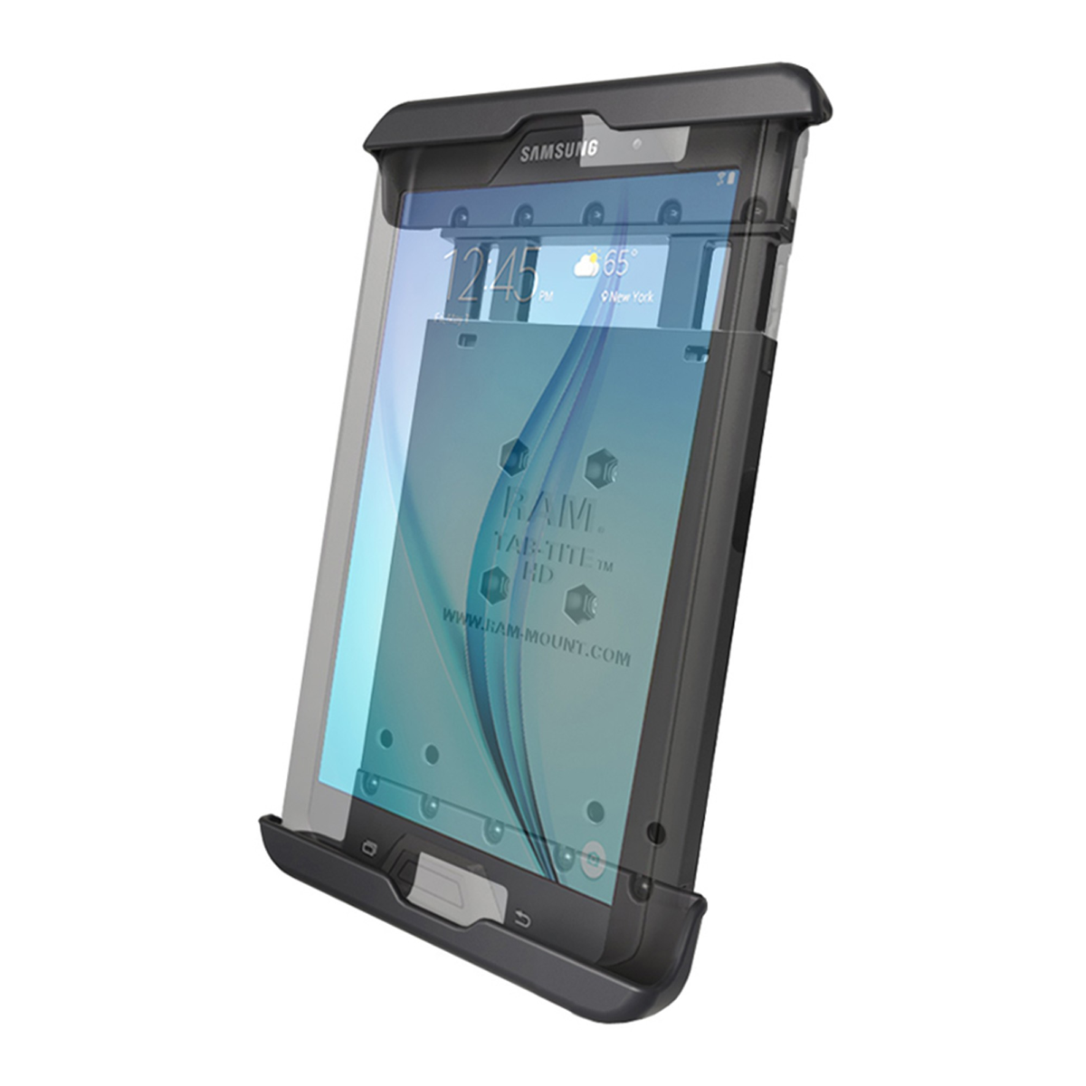 RAM Tab-Tite Spring Loaded Holder for 8in. Tablets With Heavy Duty Case clear