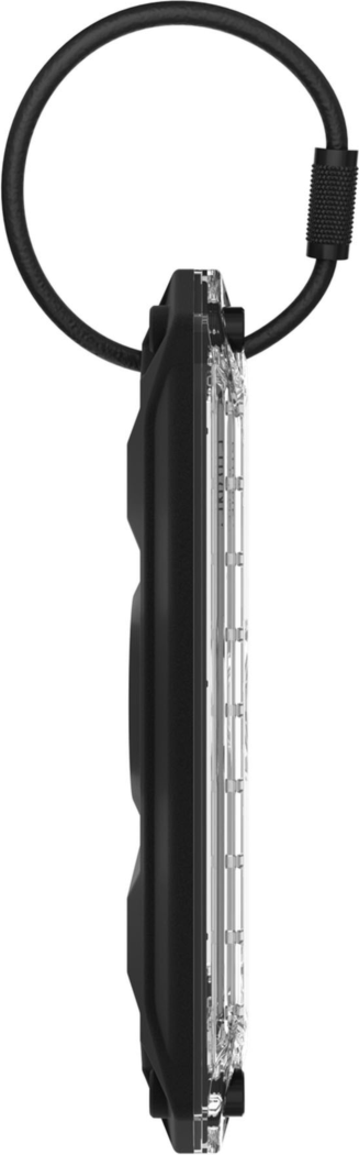The Pelican Protector Luggage Tag offers rugged, military-grade protection for an AirTag and name card within its screw-secured, steel-reinforced hardshell with detachable stainless steel cable.