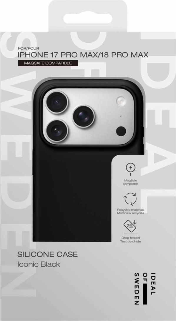 Ideal of Sweden - Silicone MagSafe Case Black for iPhone 18 Pro Max/17 Pro Max