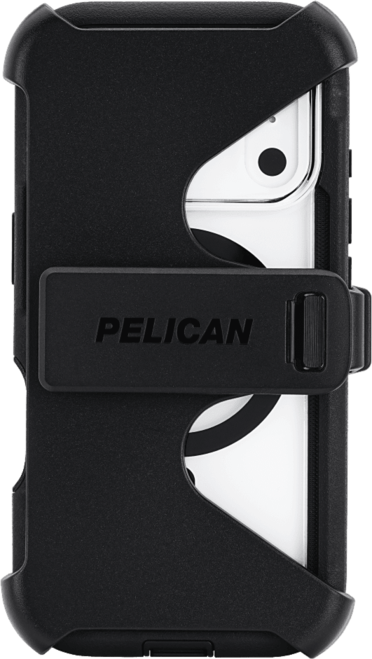 Pelican - Voyager MagSafe Case with Holster for Apple iPhone 17 Pro - Black and Clear