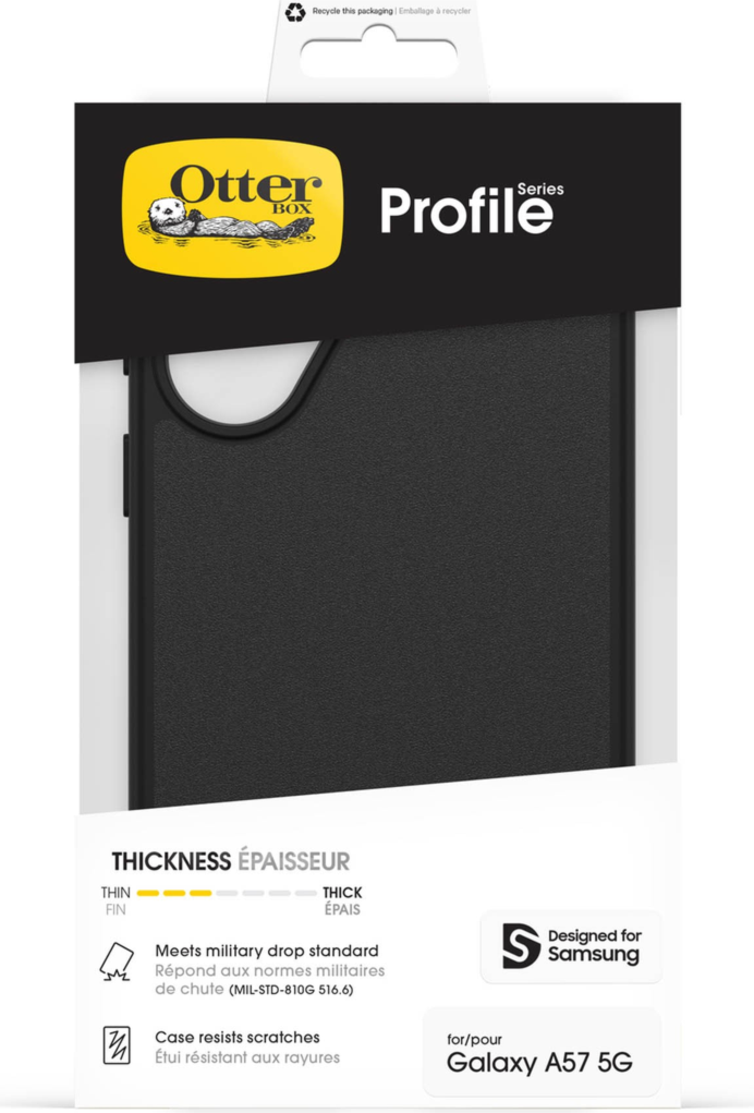 OtterBox - Étui Profile noir pour Samsung Galaxy A57 5G