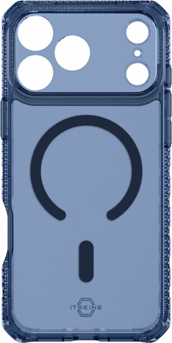 ITSKINS - Hybrid_R Vapor MagSafe Case for Apple iPhone 17 Pro - Navy Blue