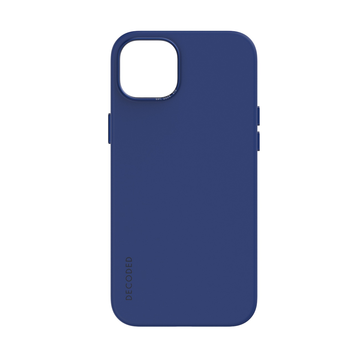 Decoded Silicone Backcover pour iPhone 15 Plus - Bleu galactique