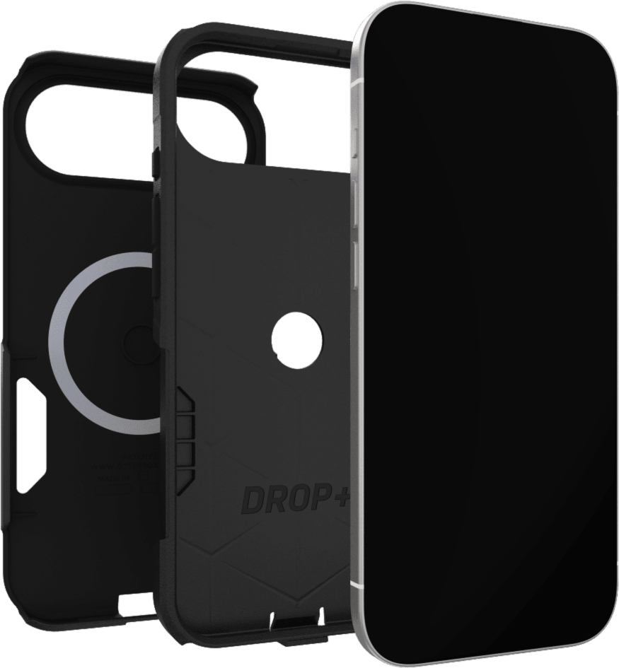 The OtterBox Commuter Series with MagSafe is a rugged, pocket-friendly case offering 3X military standard drop protection and features built-in magnets for MagSafe accessories.