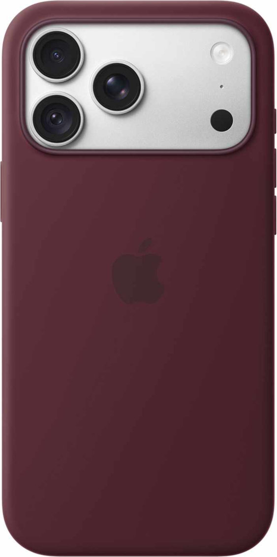 Apple - Silicone Case with MagSafe Burgundy for iPhone 18 Pro Max