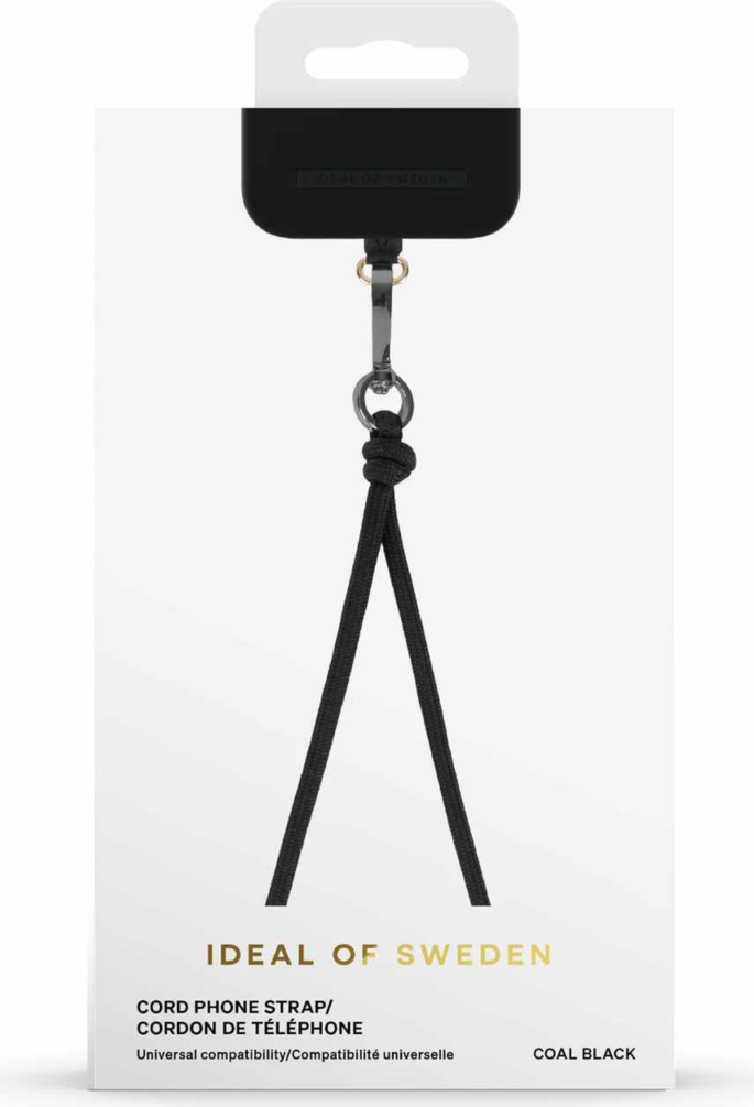 iDeal of Sweden Cord Phone Strap Universal Coal Black