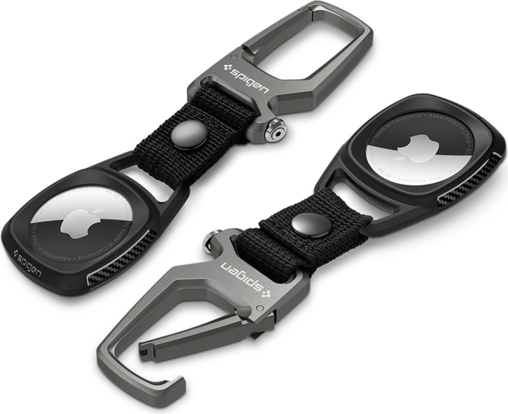 Spigen - Lot de 2 porte-clés Core Armor pour Apple AirTag - Noir mat