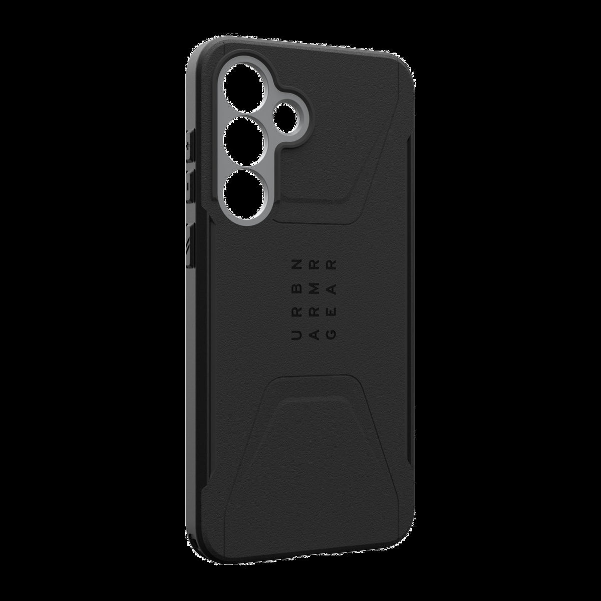 The UAG Civilian case is modern and rugged, featuring shock-absorbing construction in a lightweight design with a built-in magnetic module.