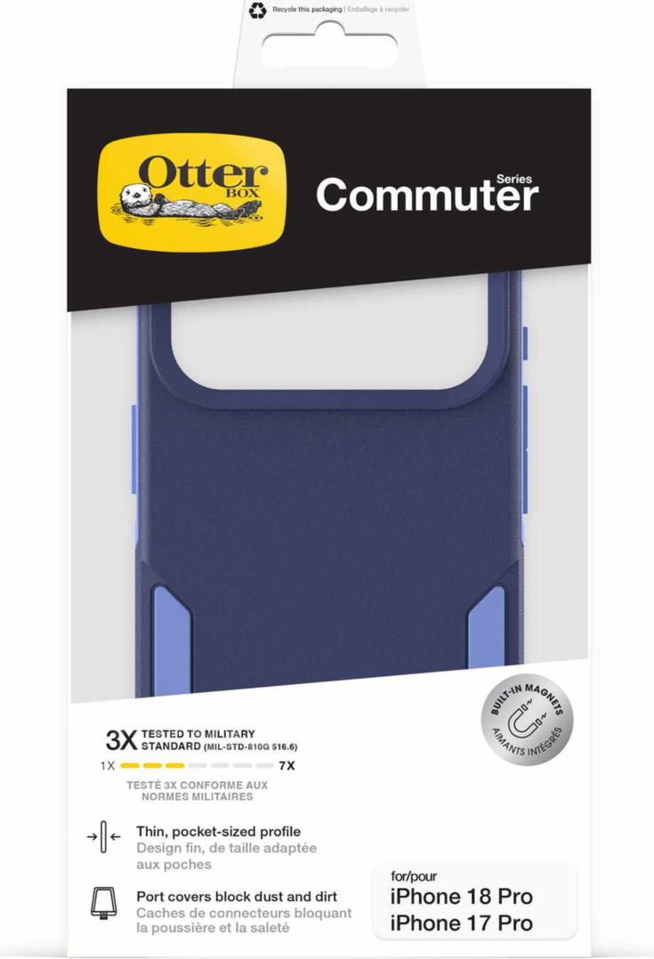 OtterBox - Coque Commuter MagSafe « Witherwill Blue » pour iPhone 18 Pro/17 Pro